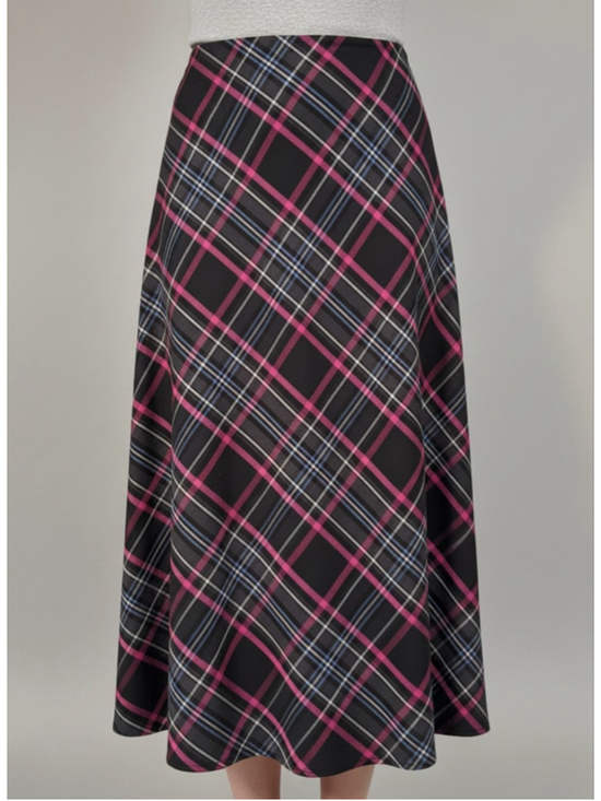 Croft&Barrow Dresses & Skirts - Women's Croft&Barrow A-Line Skirt Size 10 Black Pink Plaid
S A